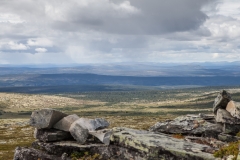 Abbruchkante im Fjäll